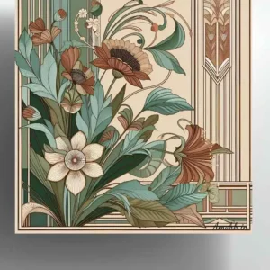 bygone era antique flowers poster