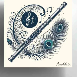 Lord Krishna Flute Poster