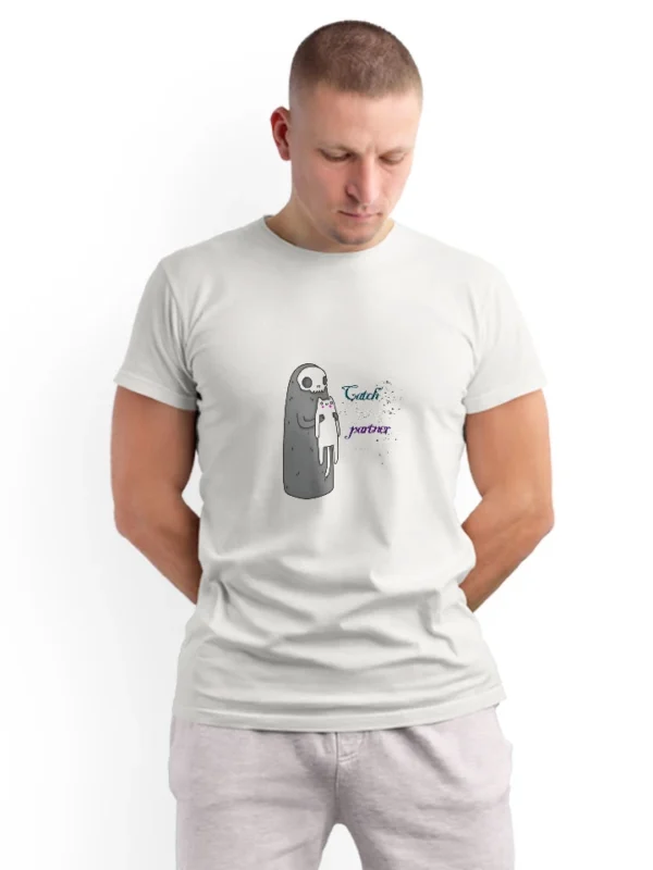 Animated Ghost print on the front T-shirt