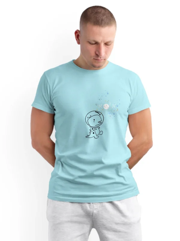 Animated Little Dragon Child Playing with Moon T-Shirt