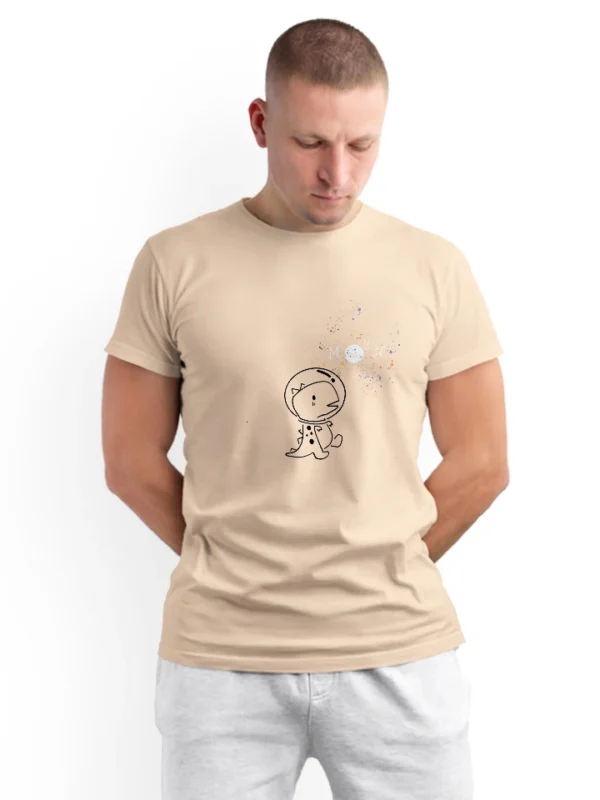 Animated Little Dragon Child Playing with Moon T-Shirt - Image 2