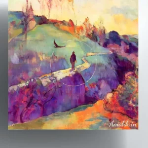 Melodic Intrigue walking man wall poster