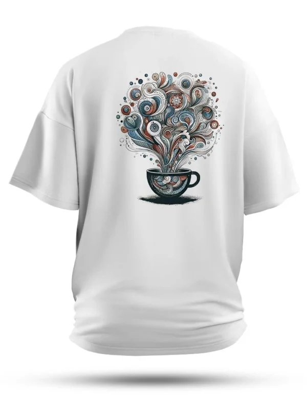 Oversized abstract coffee cup T-Shirt