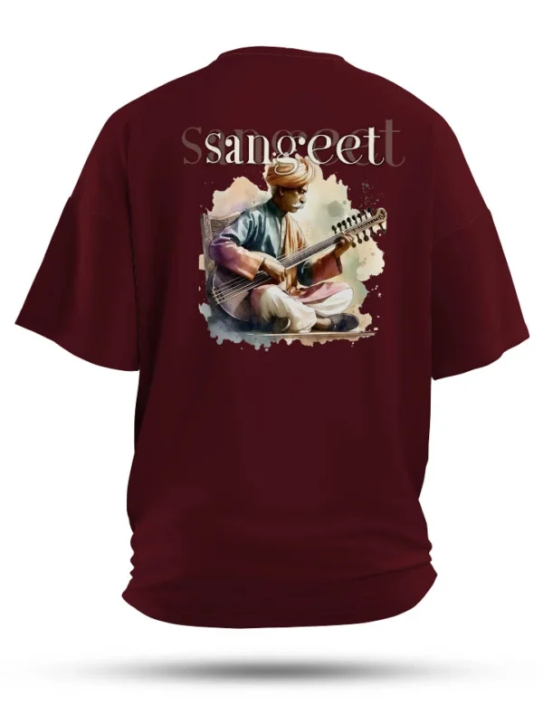  Oversized Man Play Sangeet T-Shirt