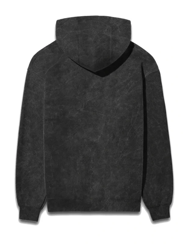 Acid Wash Black Hoodie - Image 2