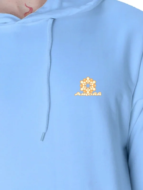 Hooded Sweatshirt Baby blue/Navy blue for Men - Image 2