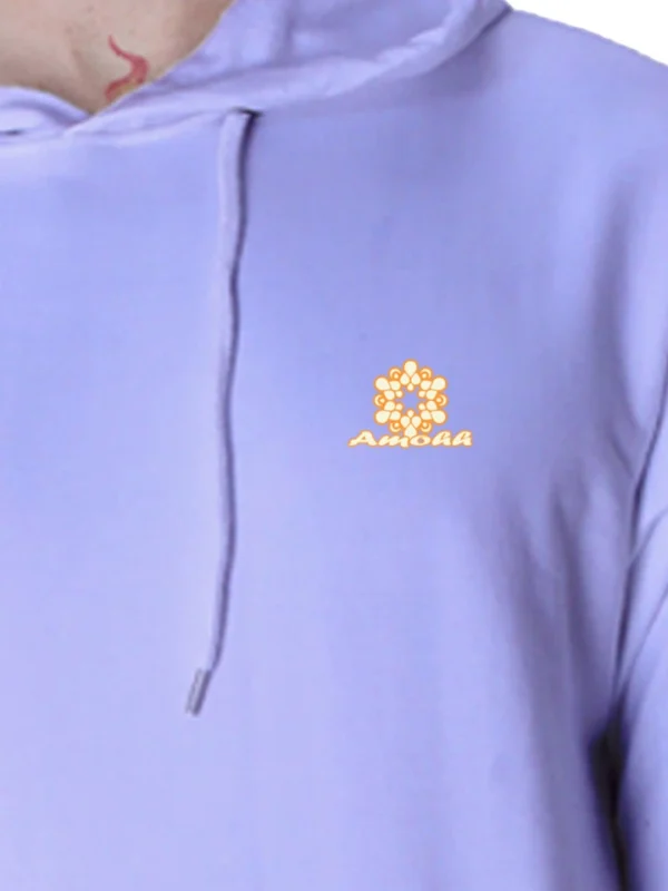 Hooded Sweatshirt Lavender/Lite pink for Men - Image 2