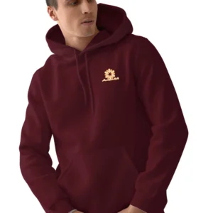 Hooded Sweatshirt Maroon/Red for Men