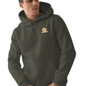 Hooded Sweatshirt Olive/Bottle green for Men